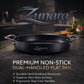Zunara™ Premium Non-Stick Dual-Handled Flat Pan